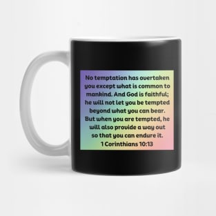 Bible Verse 1 Corinthians 10:13 Mug